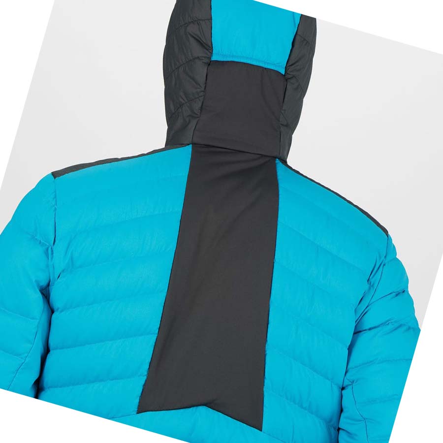 Salomon ESSENTIAL XWARM DOWN INSULATED Kabát Férfi Kék | HU 2323QMA